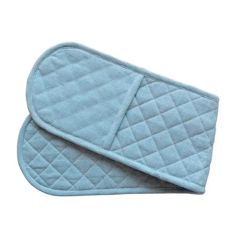 Rans Herringbone Blue Double Mitt