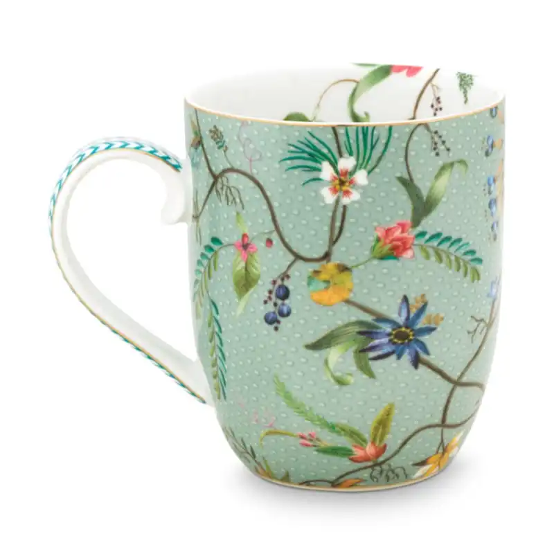 PIP Studio Jolie Flowers Porcelain Blue 145ml Mug