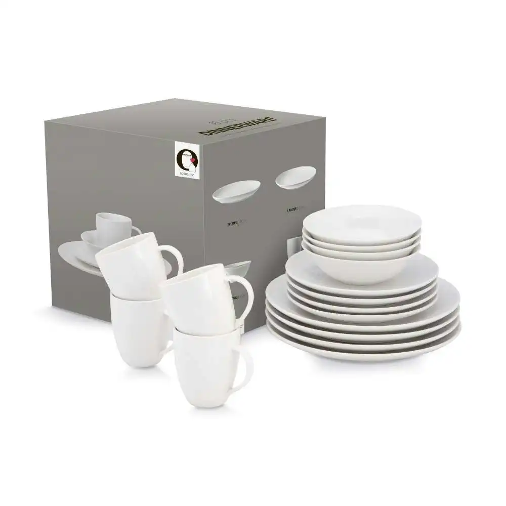 VTWonen Raw White Dinnerware Set of 16