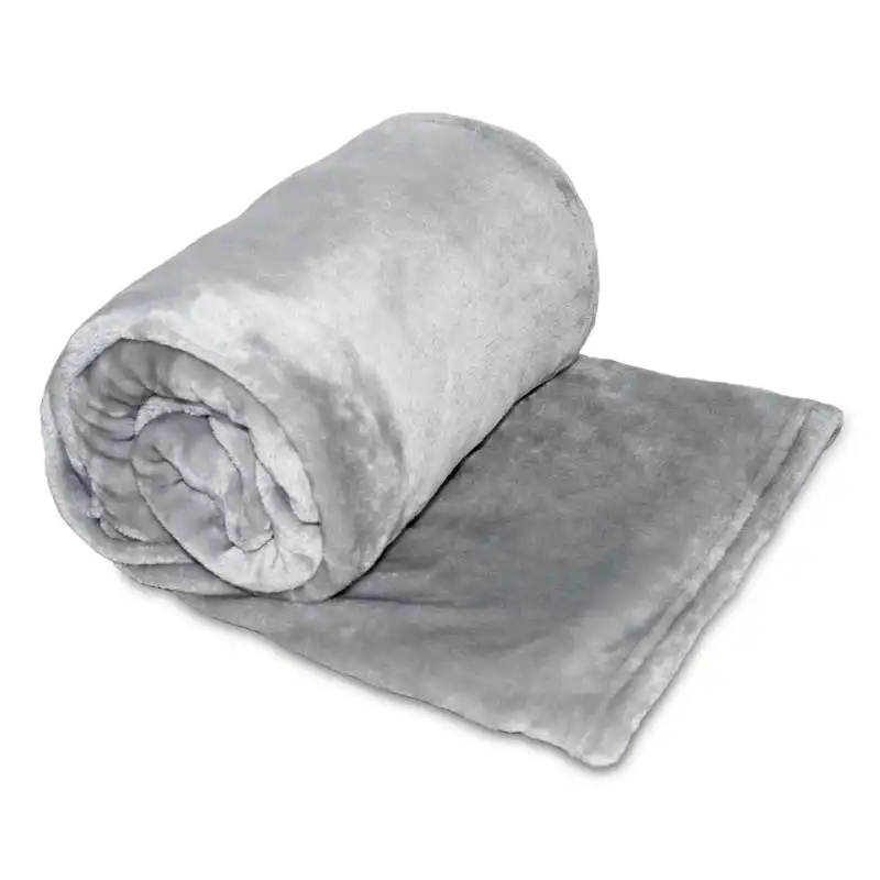 Ardor Boudoir Lucia Luxury Plush Velvet Silver Throw