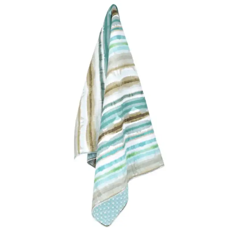 Classic Quilts Windsor Ascot Aqua Blue Throw