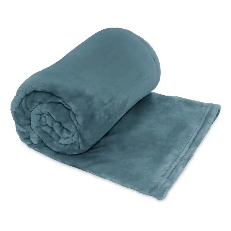 Ardor Boudoir Lucia Luxury Plush Velvet Stormy Sea Throw