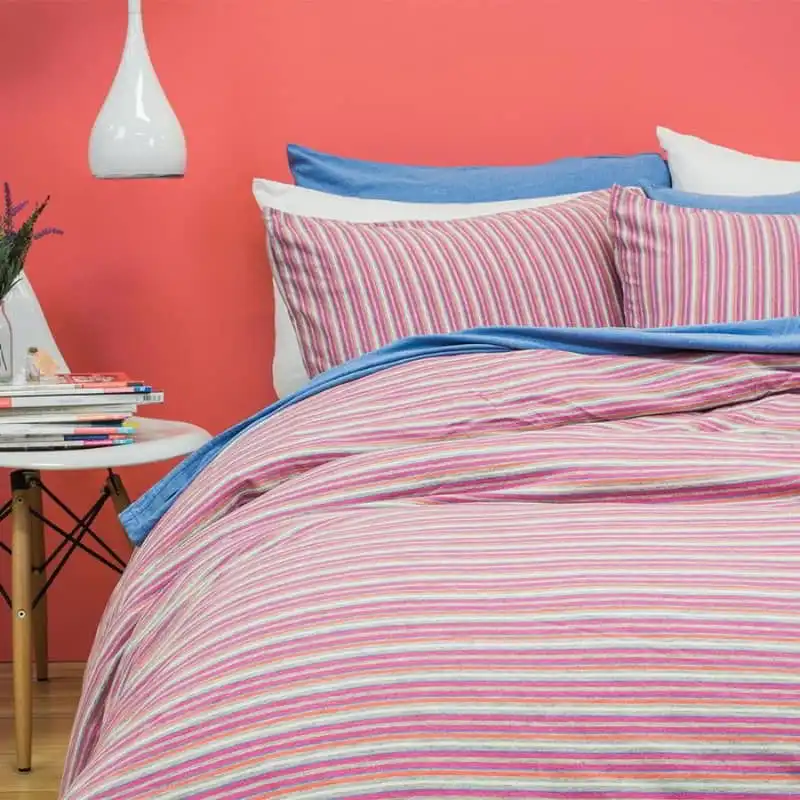 Bambury BedT Dahlia Stripe Quilt Cover Set