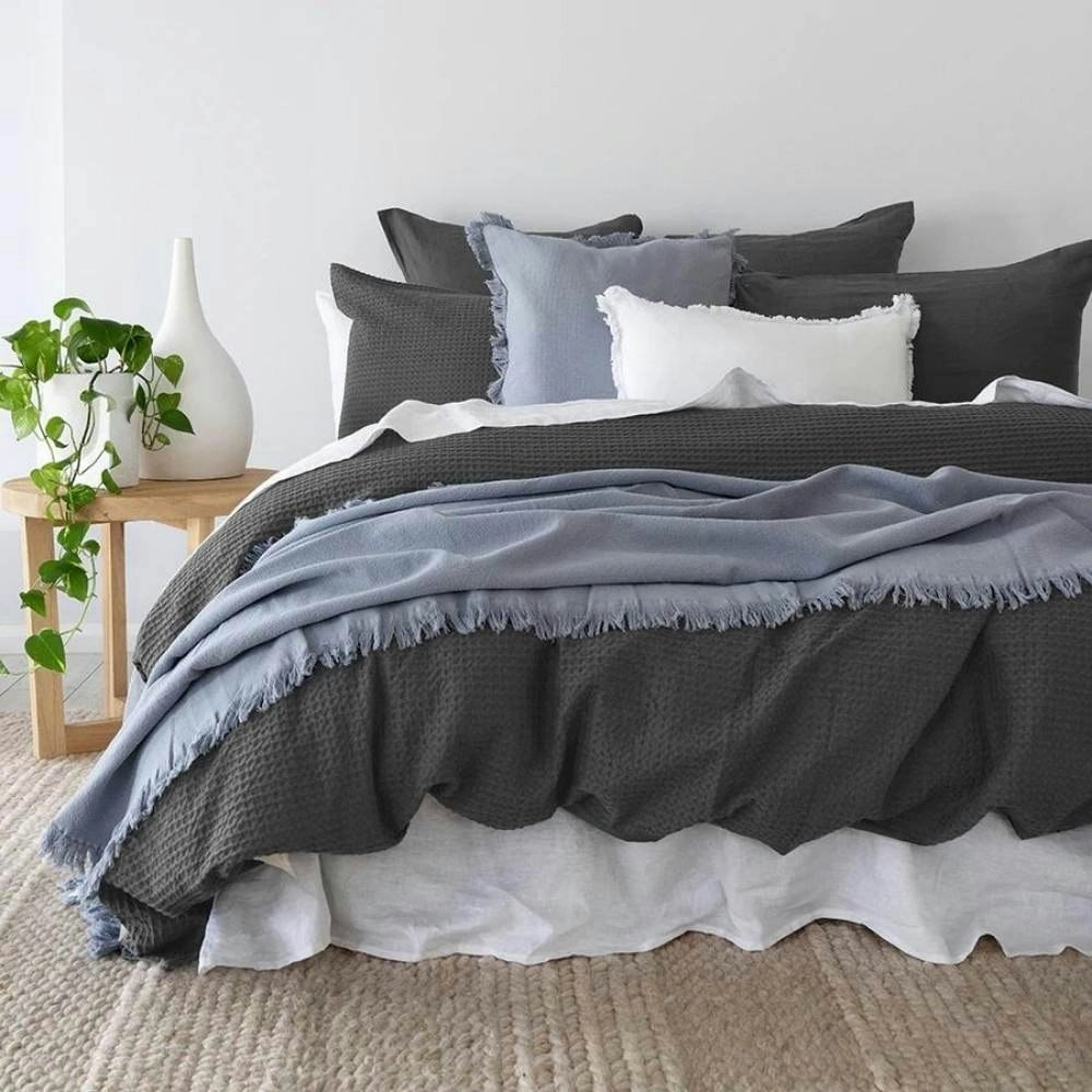 Bambury Melville Charcoal Quilt Cover Set