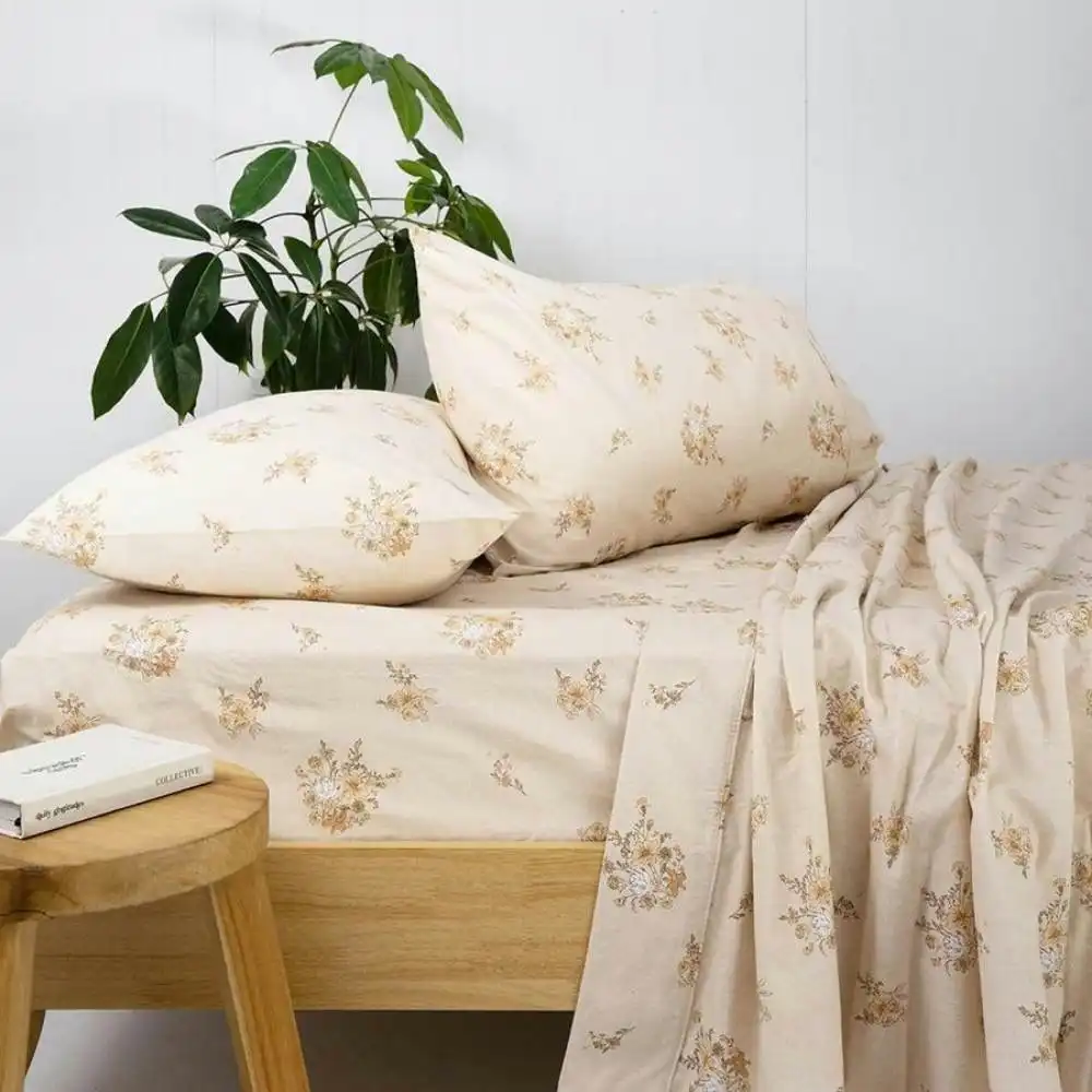 Bambury Ellen Flannelette Sheet Set