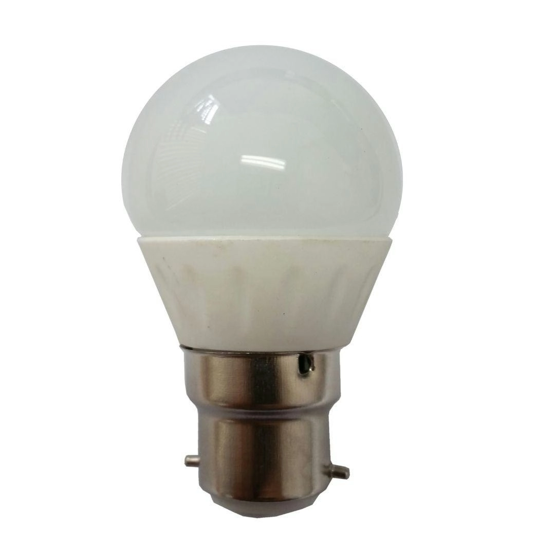 LED Globe 4Watt B22 Fancy Round Frosted Cool White 6400K 10 PACK