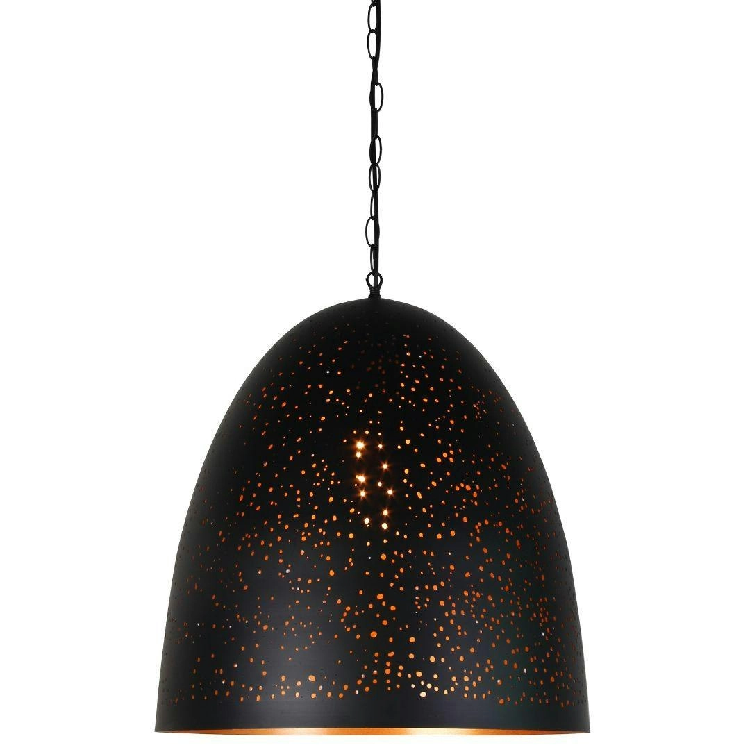 ACIDO Matte Black & Bronze Pendant Light - Medium Size - New Arrival