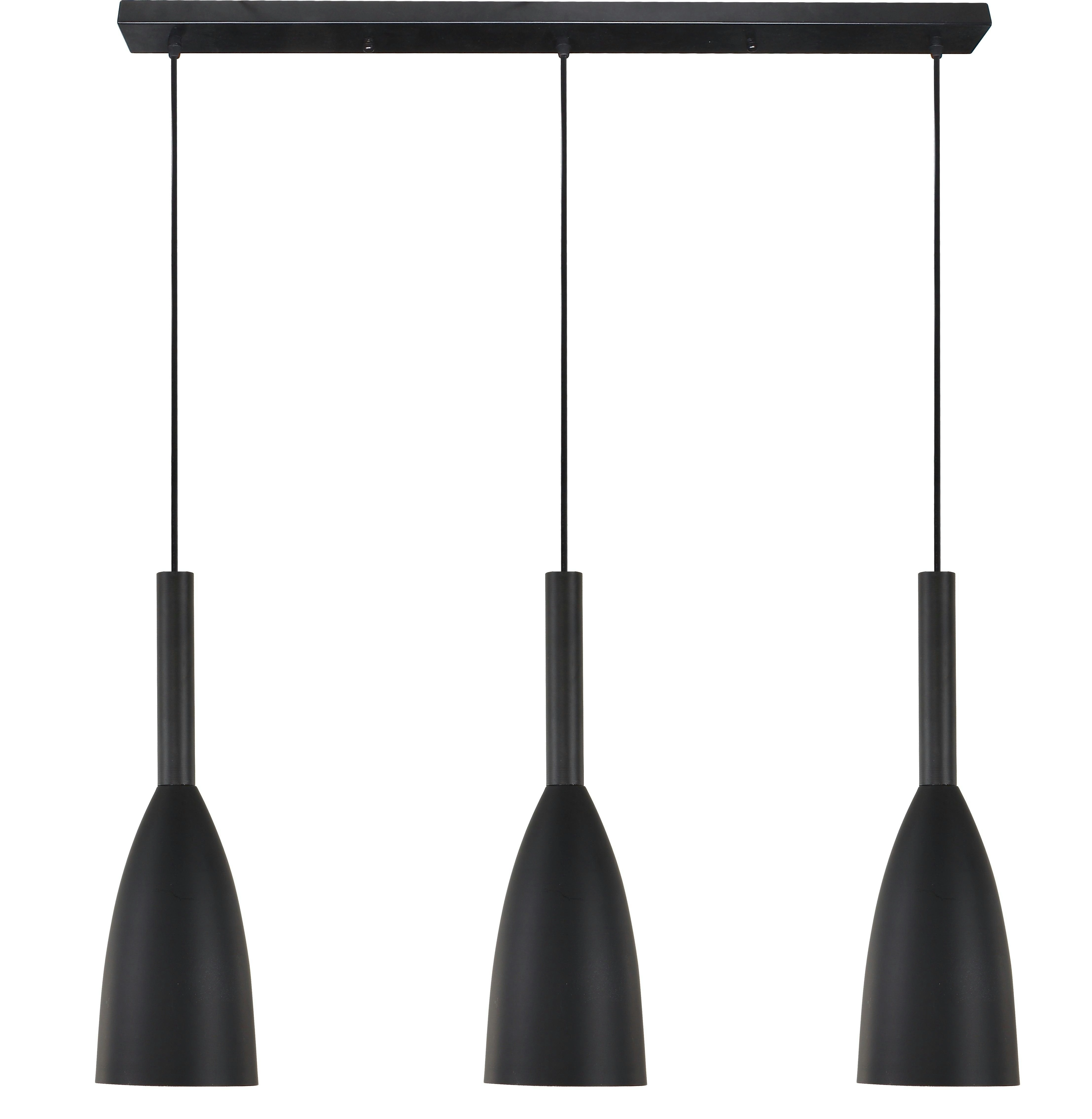 URBAN - Modern Feature Pendant - Urban 3 Light Black Pendant