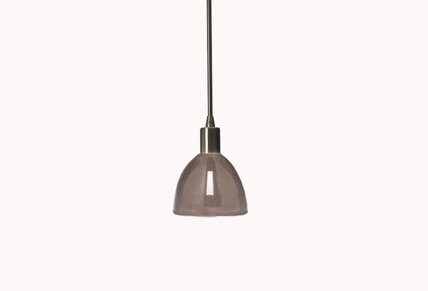 LIZZO - Twin Glass - One Light Pendants - Grey / Smoke