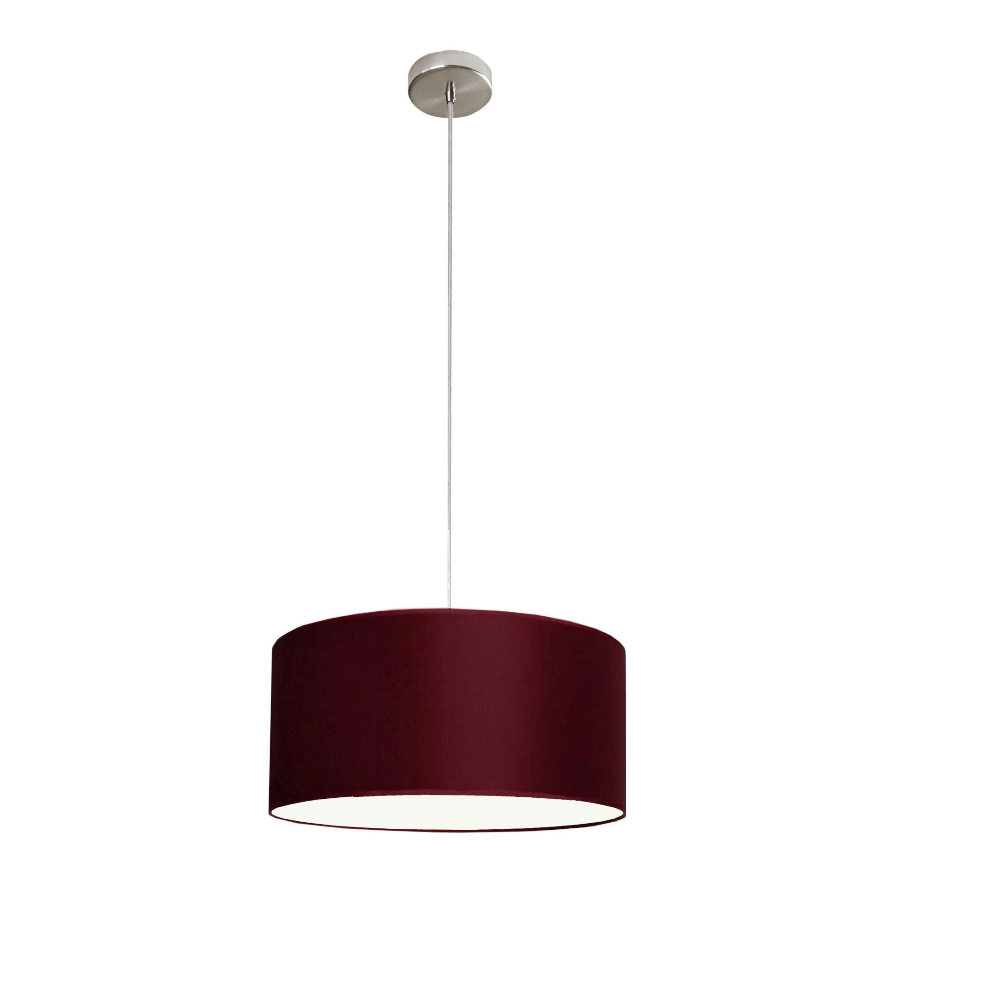 Marco 40cm Burgundy 2 Light Drum Pendant Light