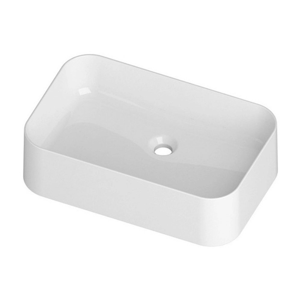 Grotech Creamics Appoggio Ceramic Slim Countertop Basin 60cm White SL06038001