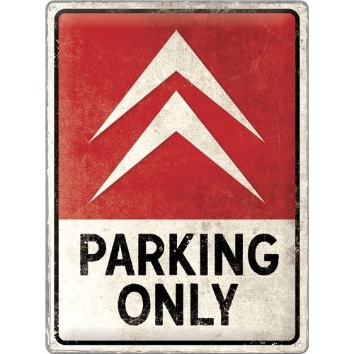 Nostalgic Art Citroën Parking Only 30x40cm Large Metal Sign Wall Hanging Decor