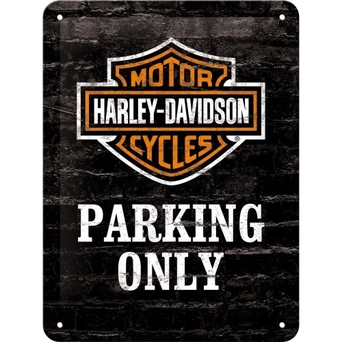 Nostalgic Art 15x20cm Small Wall Hanging Metal Sign Harley Davidson Parking Only