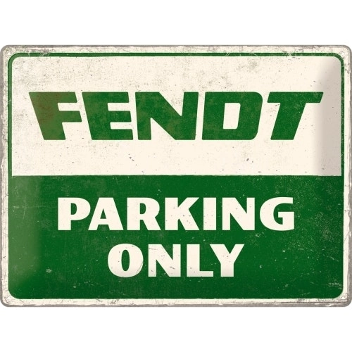 Nostalgic Art Large Sign 30x40cm Metal Wall Hanging Decor Fendt Parking Only