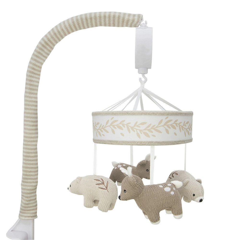 Lolli Living Musical Newborn/Baby Cot/Crib Hanging Mobile Set Bosco Bear 72x32cm