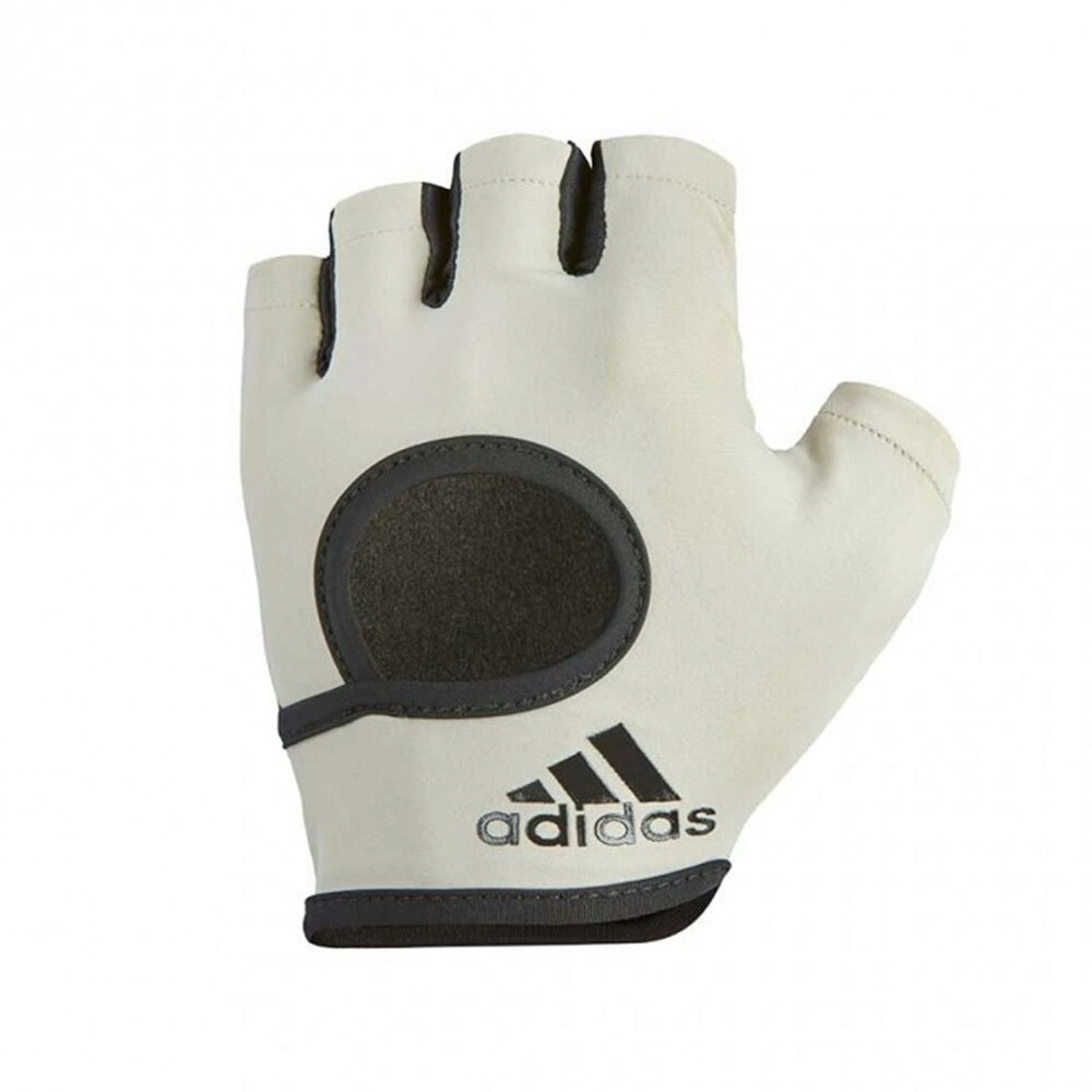 Adidas Essential Weight/Strength Women L Training Grip Gloves Gym/Sports Stone