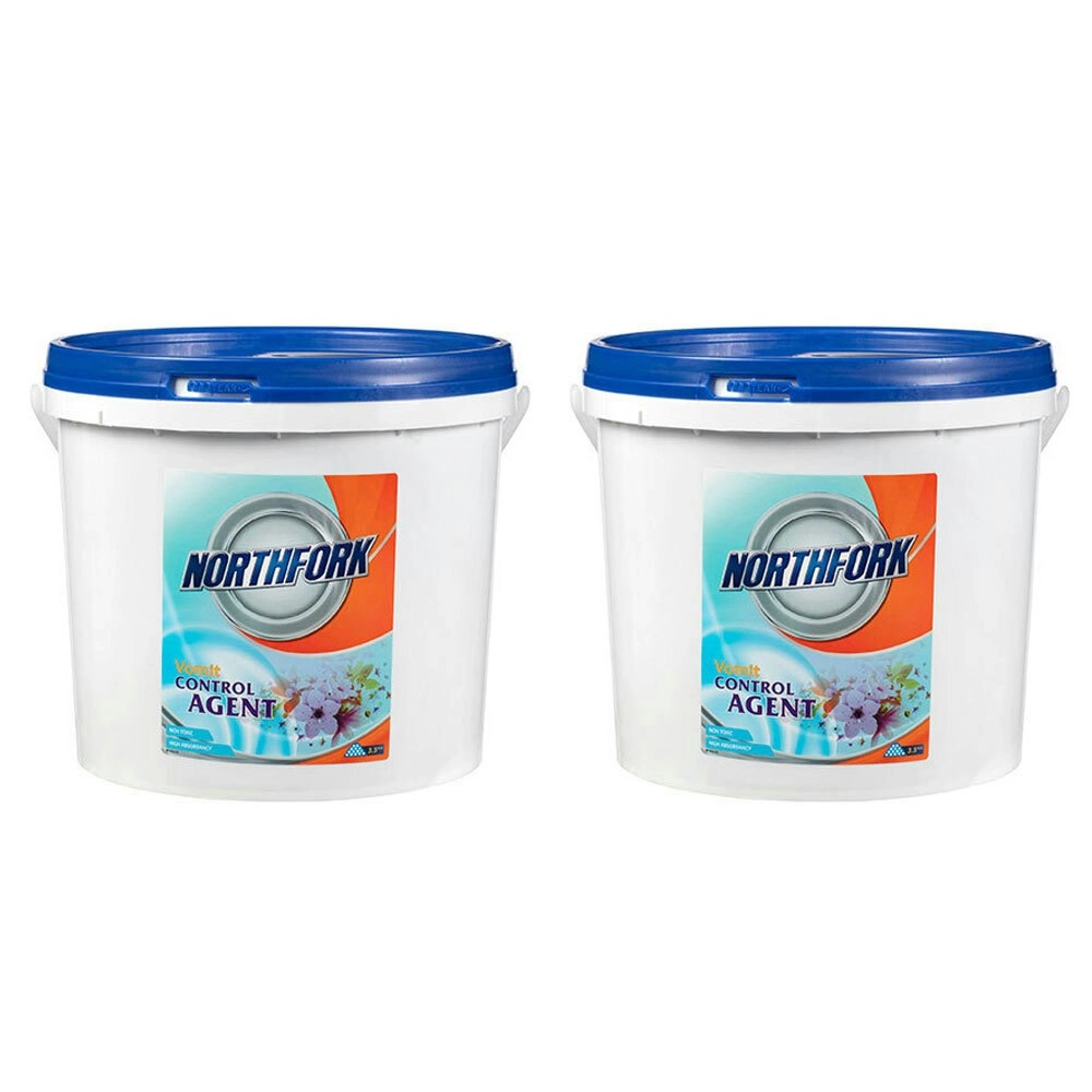 2x Northfork 3.5kg Vomit Control Agent Non-Toxic/Safe Odour Eliminating Powder