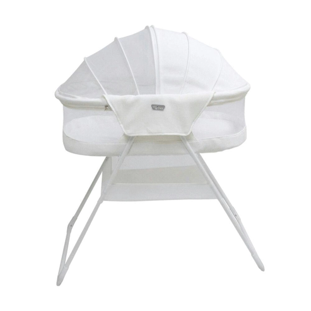 Valco Baby White Standing Rico Bassinet Fully Enclosed for Baby/Infant/Newborn