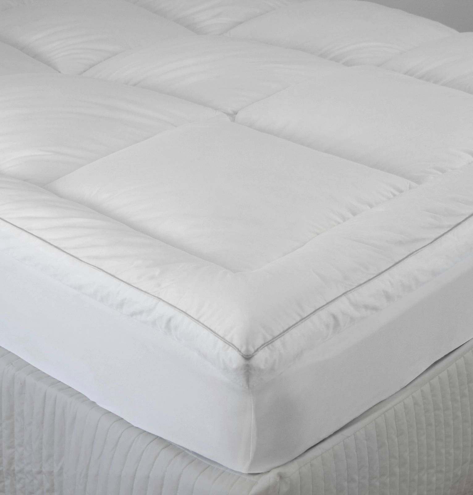 Ardor 2000Gsm Standard King Size Cotton Microfibre Mattress Topper Cushion White