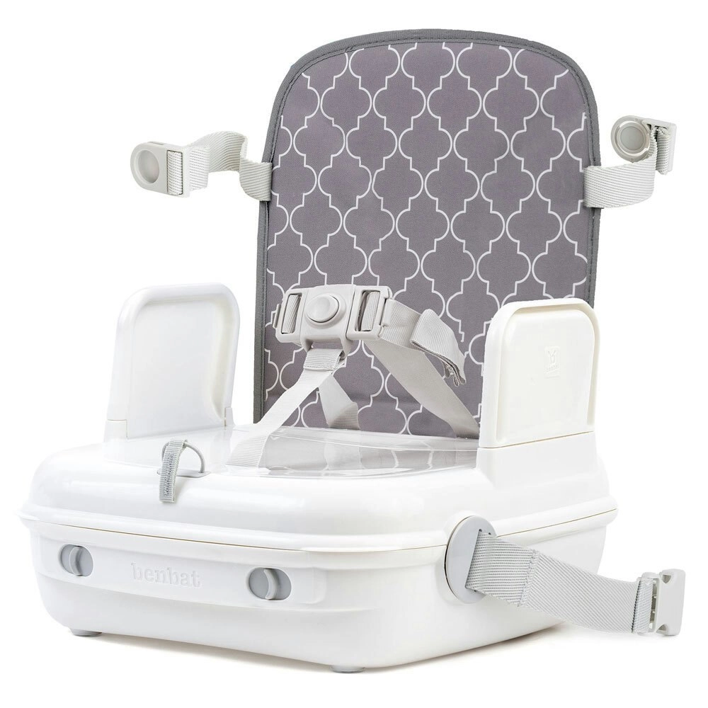 Benbat YummiGo 2 in 1 Feed & Go Booster/Storage Case Baby/Kids High Chair Grey