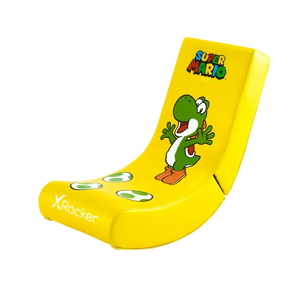 X-Rocker Nintendo Foldable Video Gaming Rockers Chair Seat All-Star Yoshi Yellow