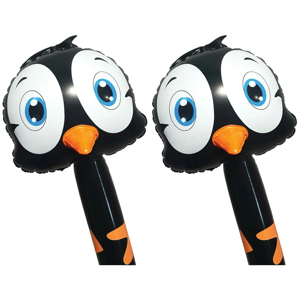 2x Fumfings Novelty 23cm Bloonimals Inflatable Penguin Balloon Birthday Decor