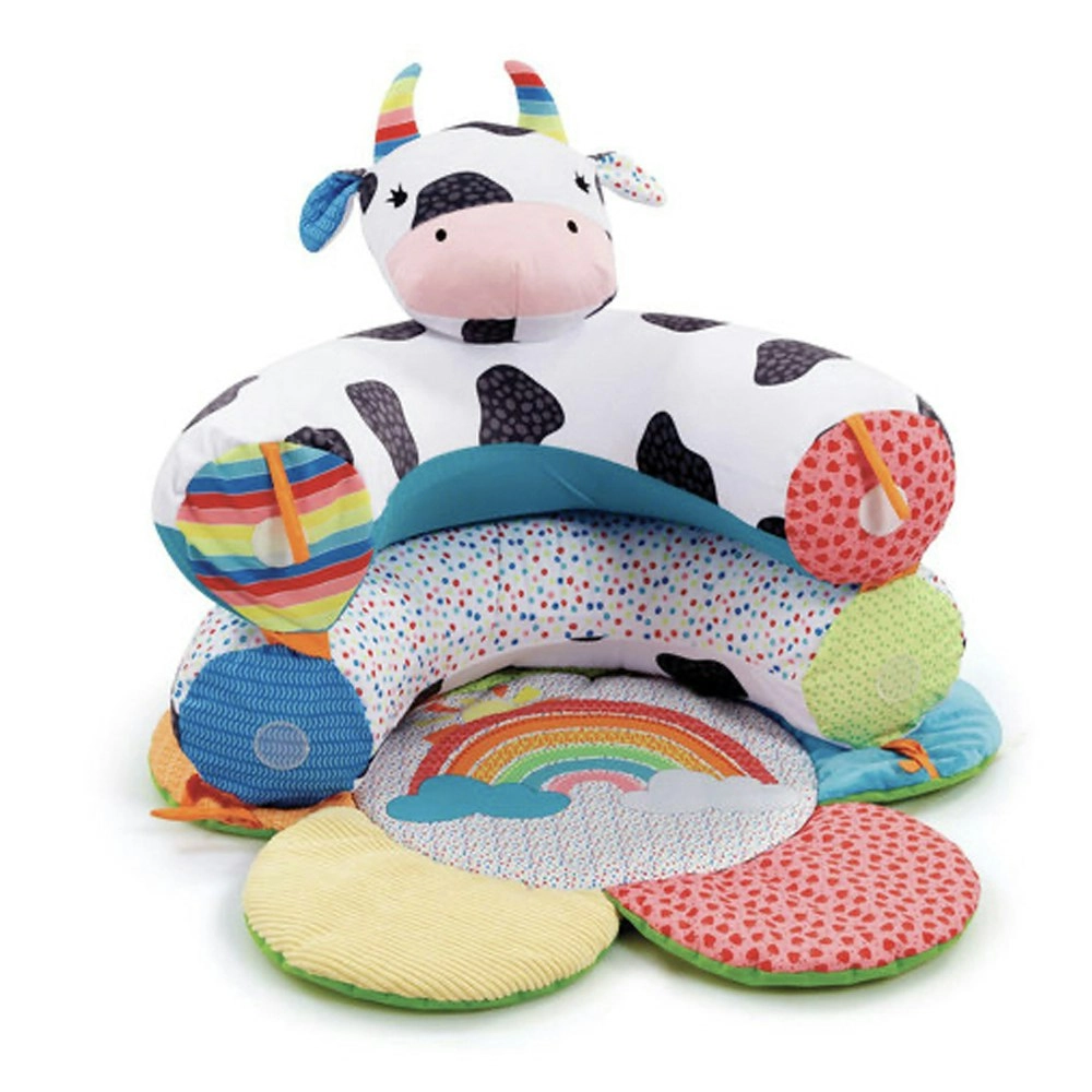 Elc Blossom Farm Seat Martha Moo Sit Me Up Cosy Cushion Toy Baby/Toddler 0m+