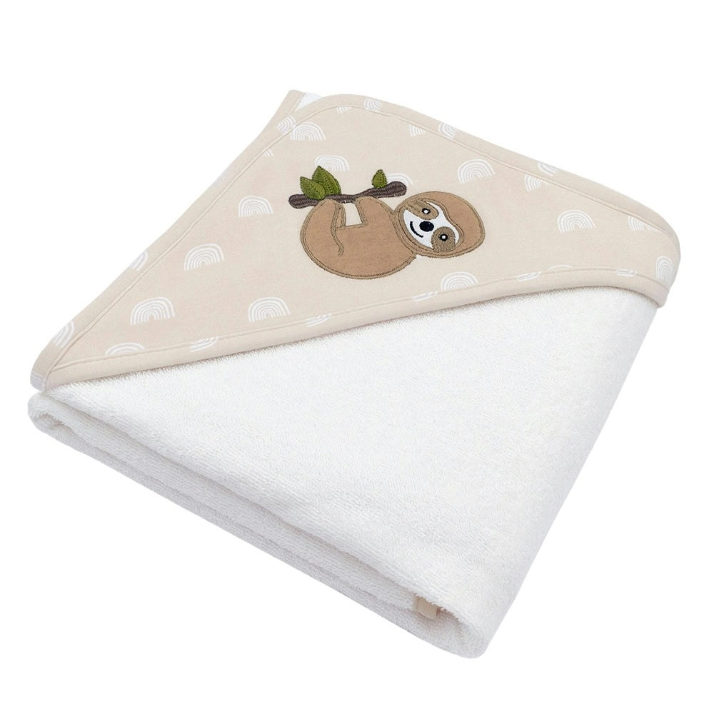 Living Textiles | Hooded Towel -  Happy Sloth