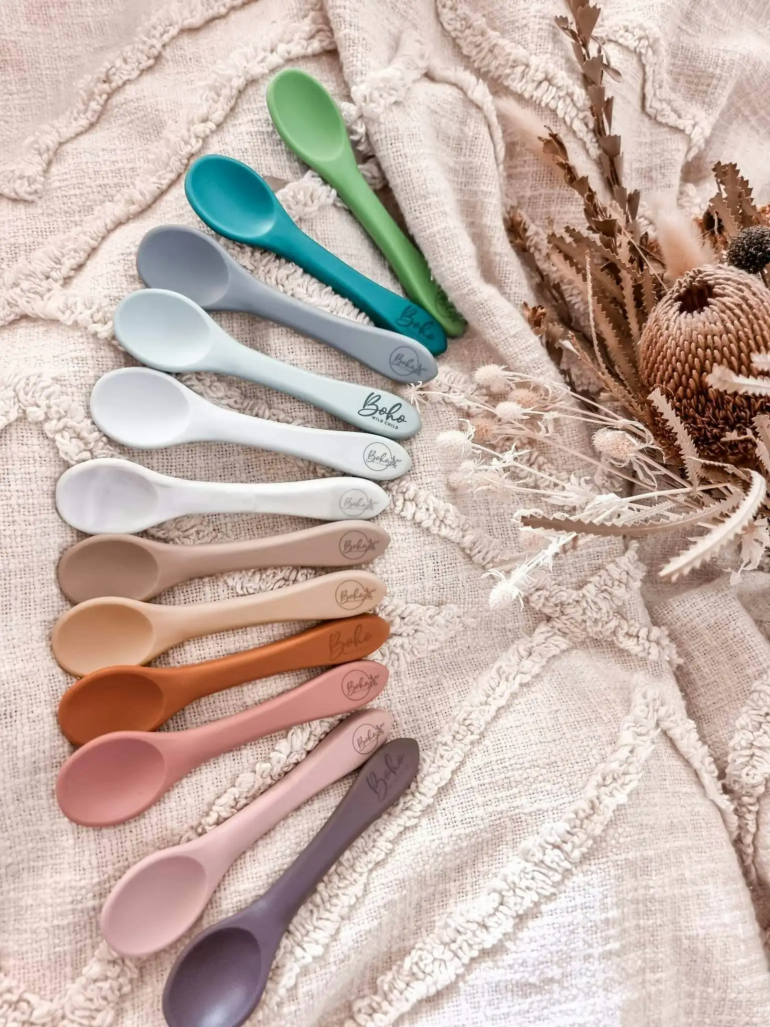 Boho Wild Child | Soft Silicone Baby & Toddler Spoon