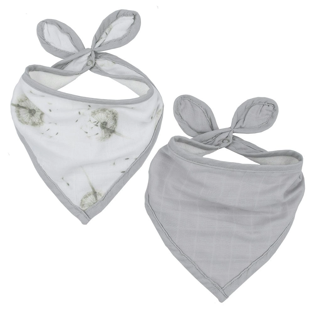 Living Textiles | 2pk Organic Bandana Bib - Dandelion