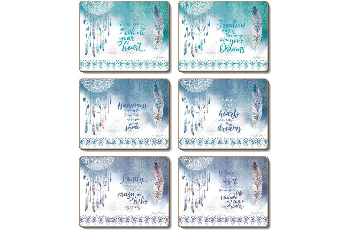 Cinnamon | Feathers & Dreams Coasters Set of 6