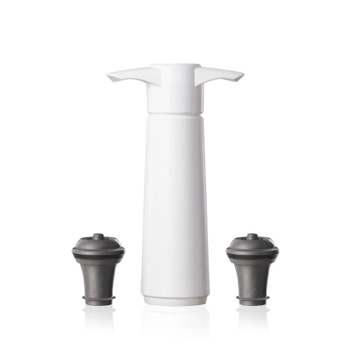 Vacu Vin | Wine Saver Pack Wine Saver Set(1 Pump, 2 Wine Stoppers) - White