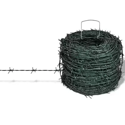 Barbed Wire Entanglement Wire Green Wire Roll 100 m