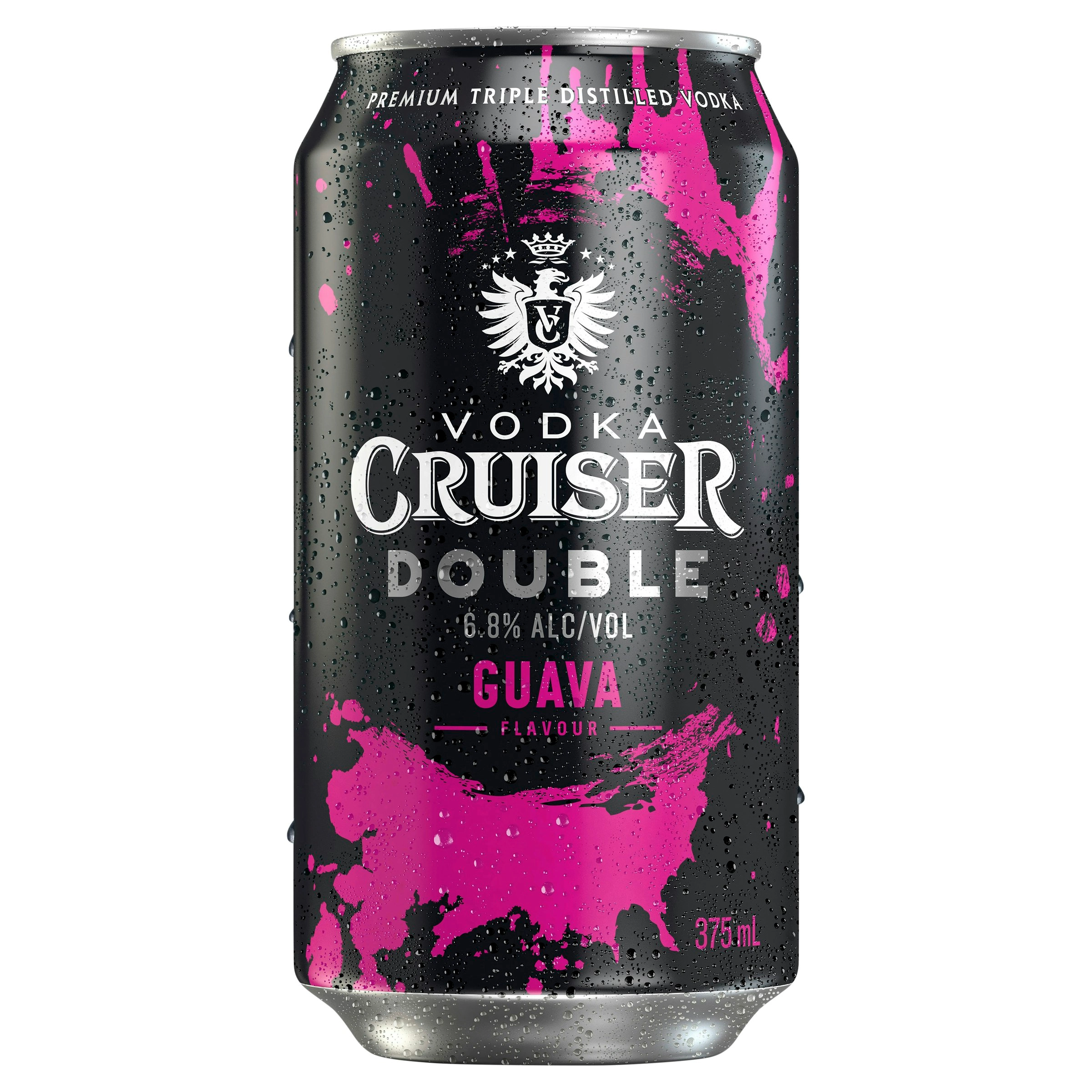 Vodka Cruiser Double Guava 6.8% 24 x 375mL Cans