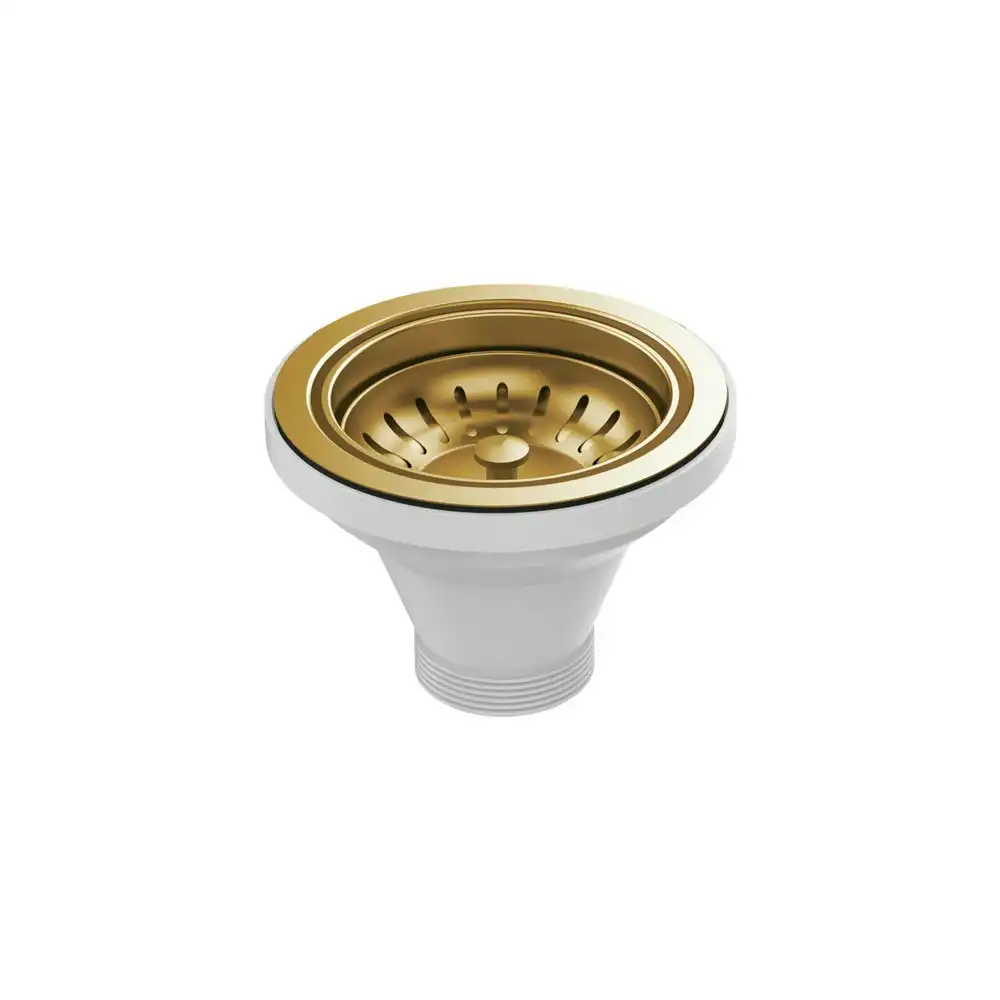 Fienza Hana Sink Basket Waste Rugged Brass A3RB