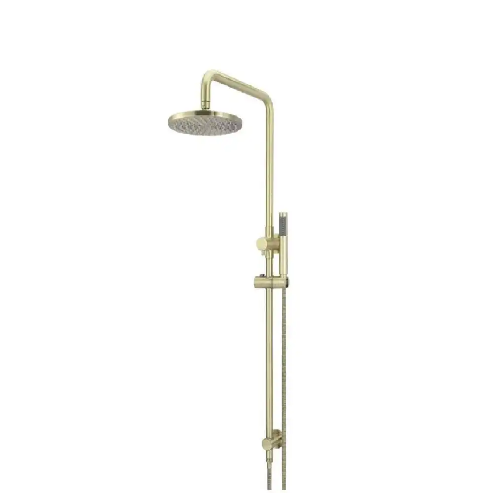 Meir Shower Twin Rail Round 200mm Rose Tiger Bronze MZ0704-R-PVDBB