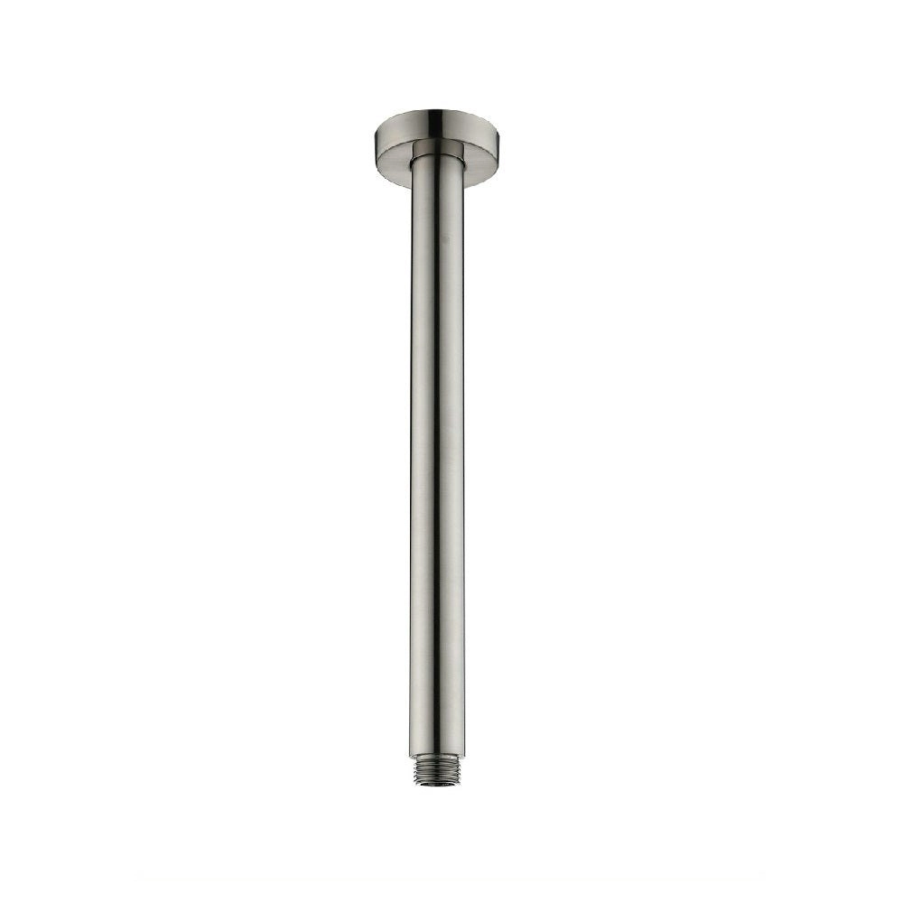 Fienza Round Ceiling Dropper 300mm Brushed Nickel 422117B