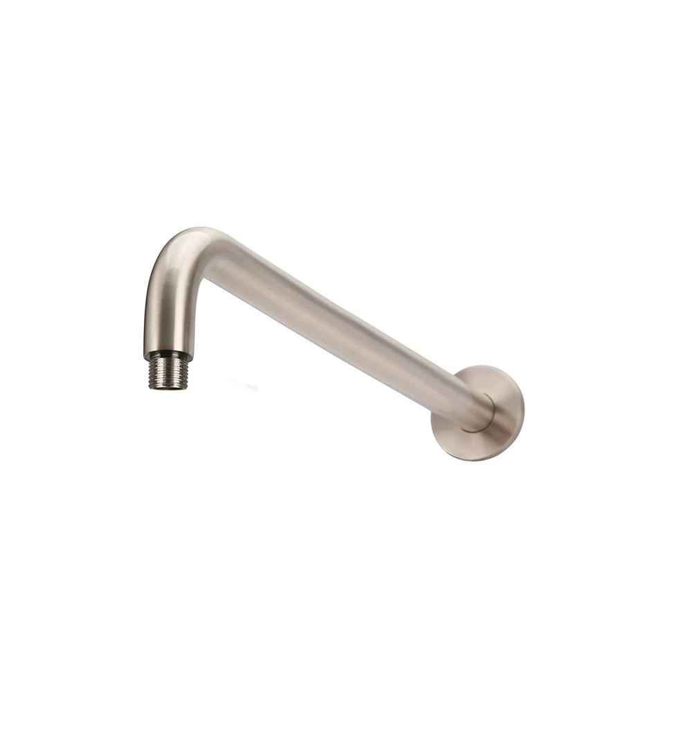 Meir Round Wall Shower Curved Arm 400mm Champagne MA09-400-CH