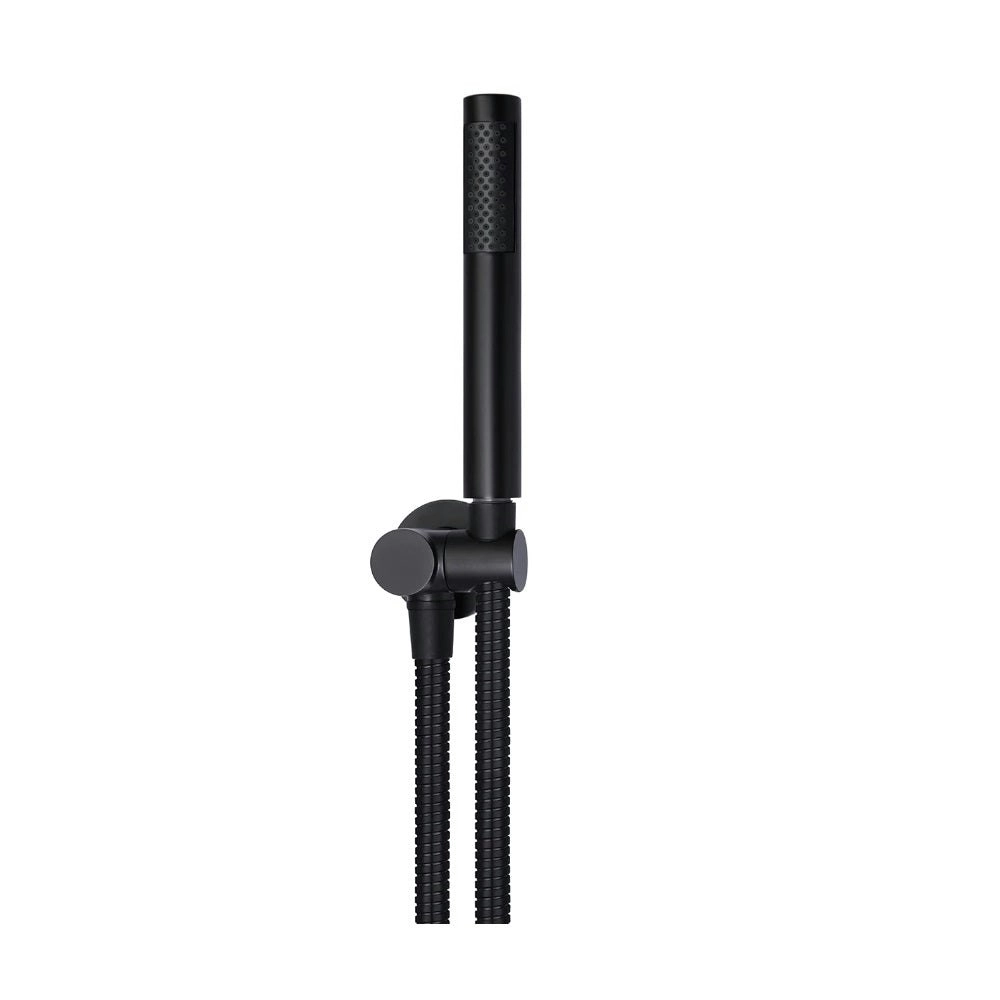 Meir Round Hand Shower on Swivel Bracket MZ06-R Matte Black