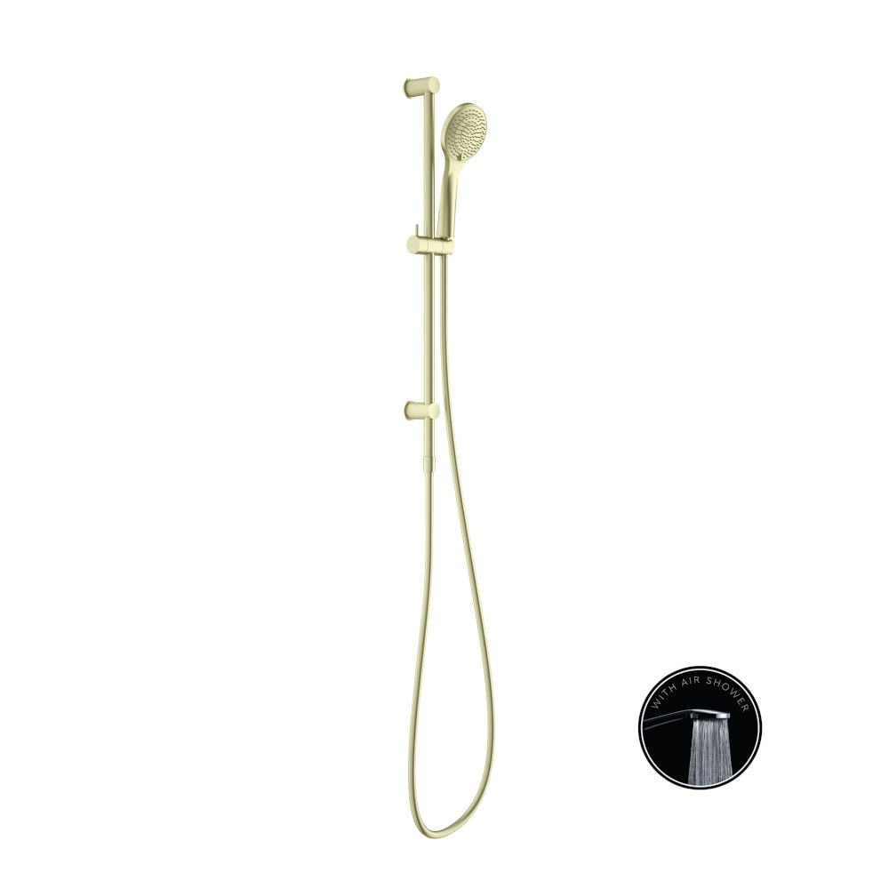 Nero Opal Shower Rail with Air Shower Brushed Gold NR251905aBG