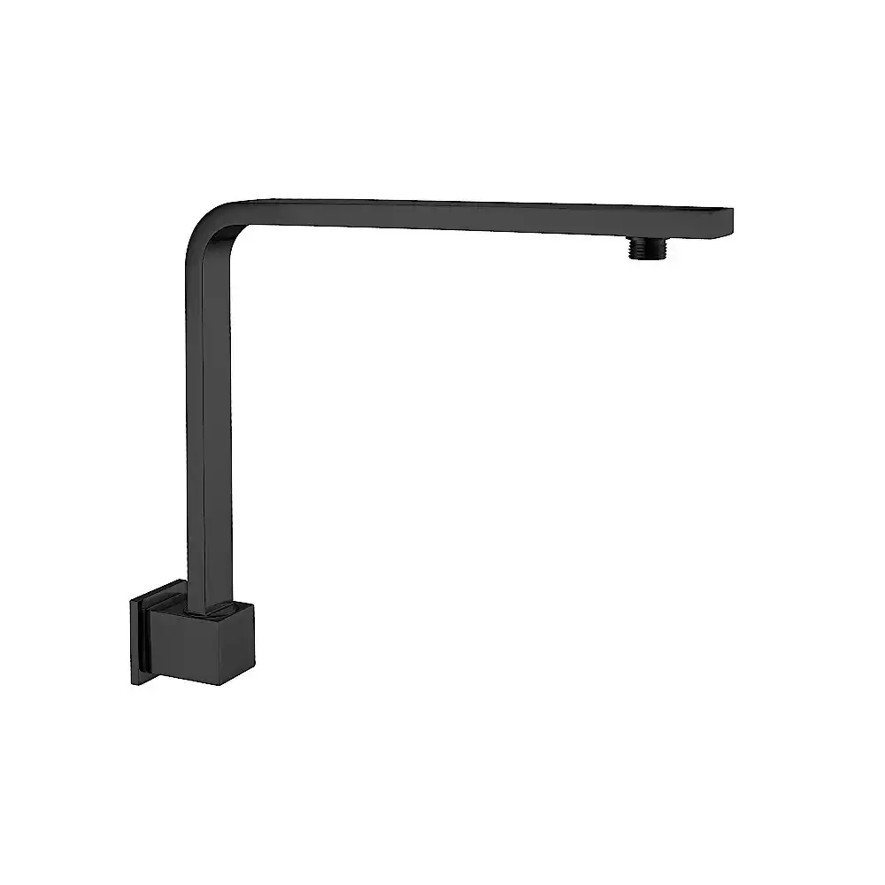 Nero Square Swivel Shower Arm Matte Black NR505MB