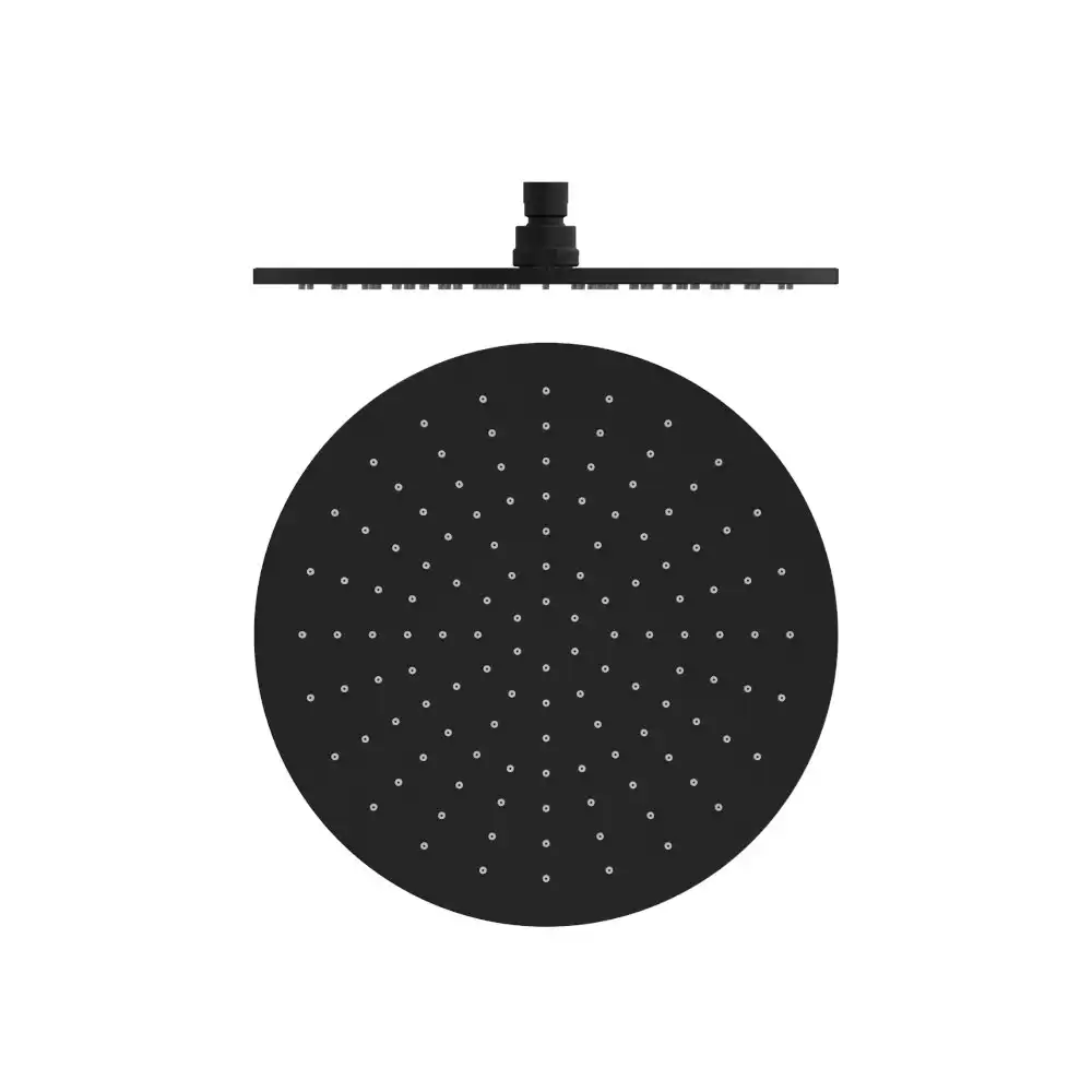 Nero 300mm Round Shower Head Matte Black NRROA1202MB