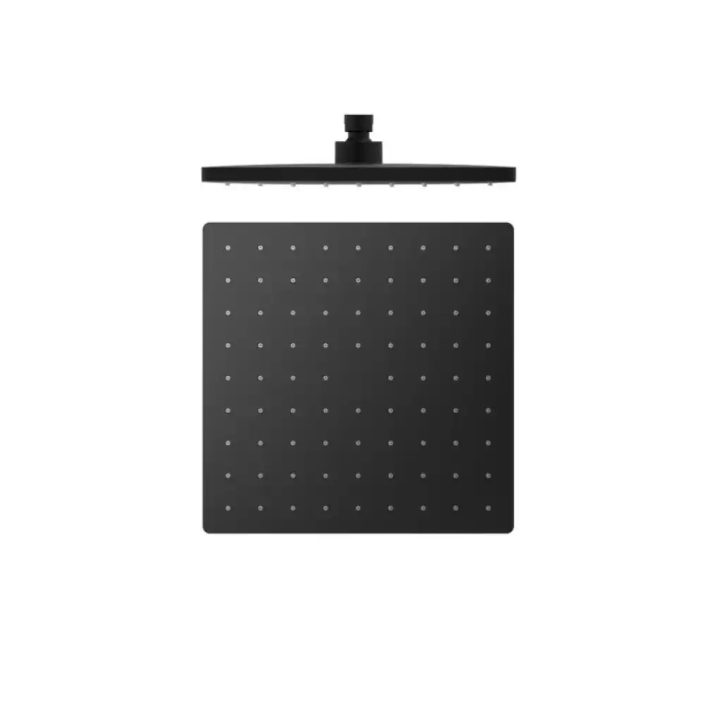 Nero 250mm ABS Square Shower Head Matte Black NR508089MB