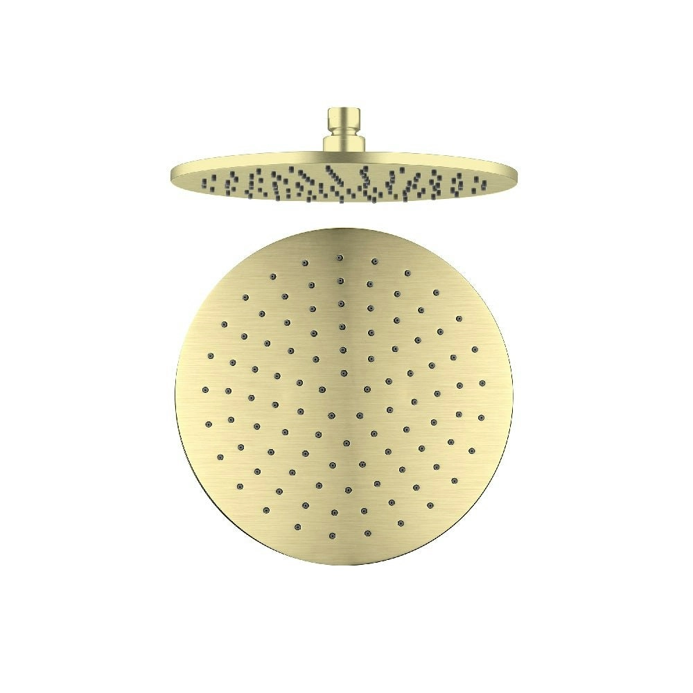 Nero Round Shower Head 300mm Brushed Gold NRROA1202BG