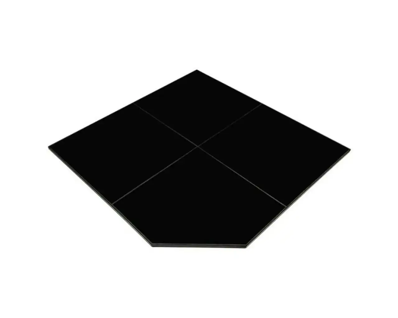 Maxiheat Corner Hearth Gloss Black