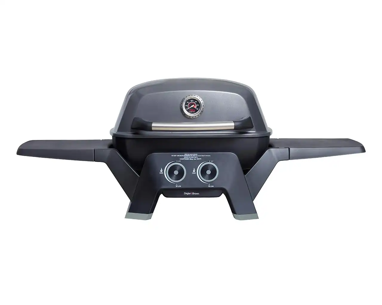 Ziggy Elite Twin Grill Natural Gas BBQ (Gunmetal Grey)