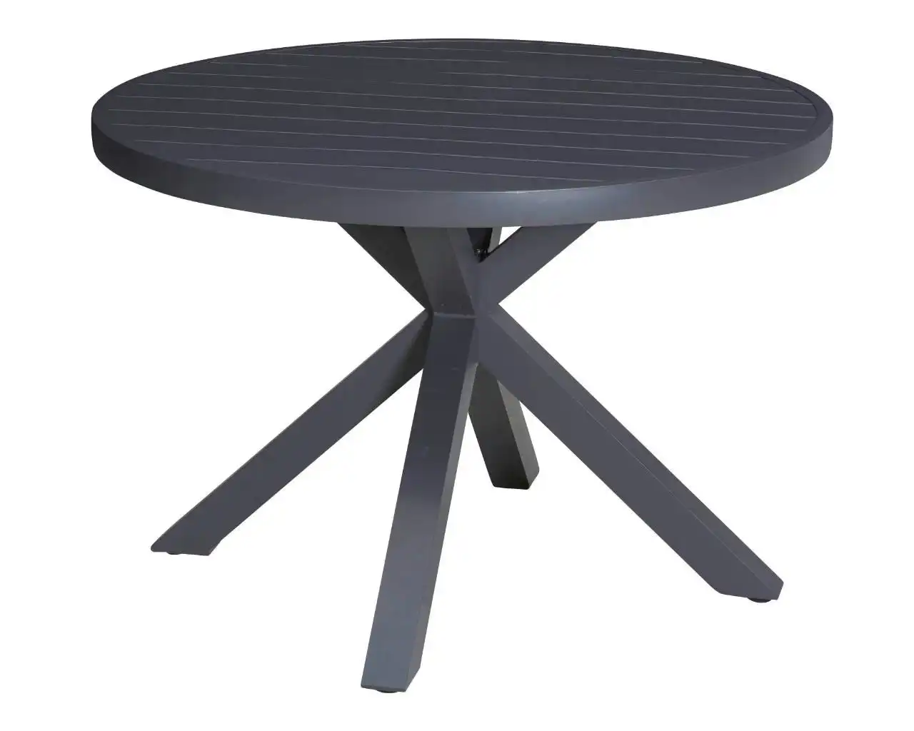 Jette Round Dining Table 107.5cm (Gunmetal Grey)