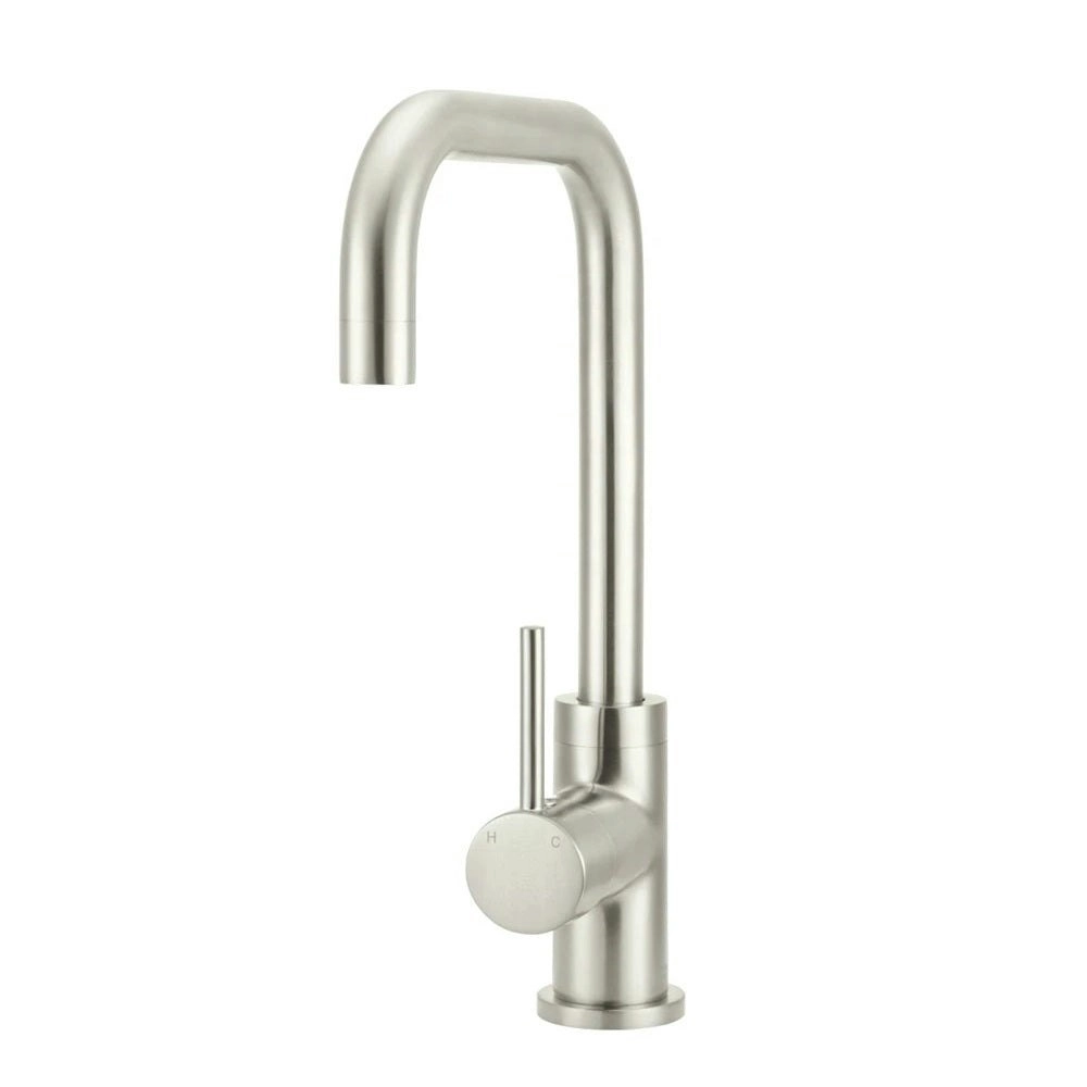 Meir Kitchen Mixer Tap Round - PVD Brushed Nickel MK02-PVDBN