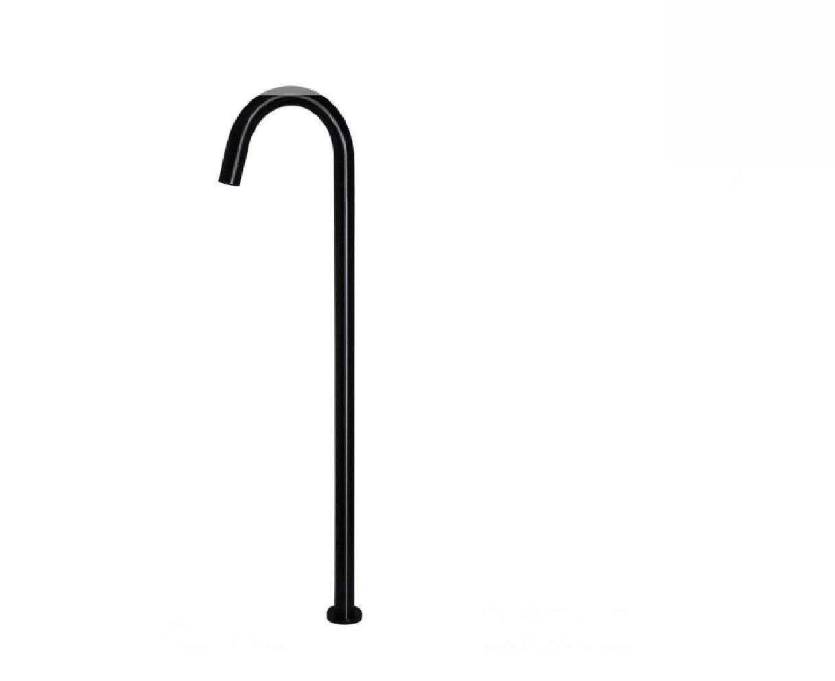 Meir Freestanding Bath Filler Round Matte Black MB06