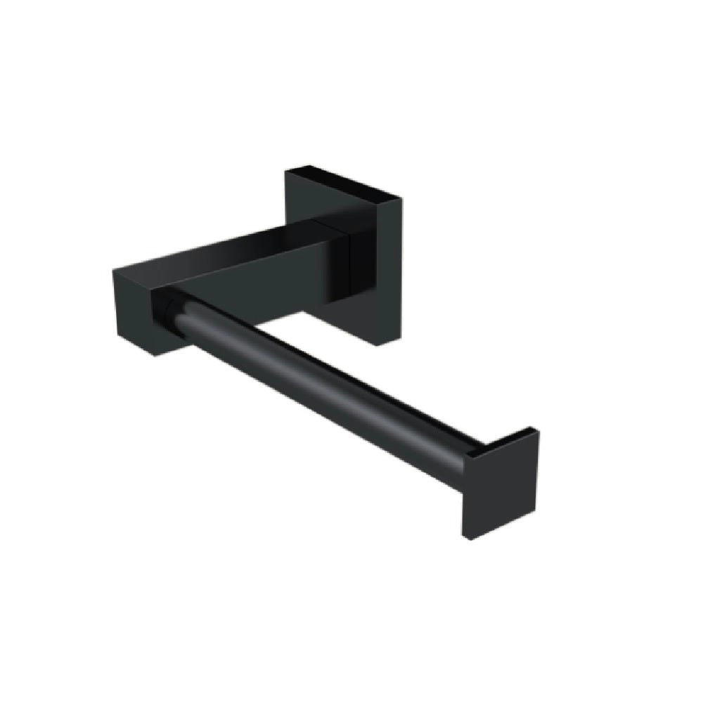 Meir Toilet Roll Holder Square Matte Black MR02B